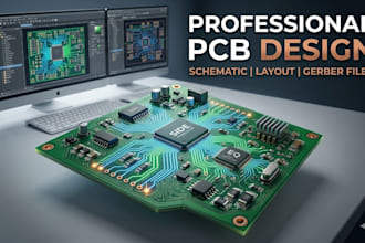 design professional pcb layout, schematic and gerber files