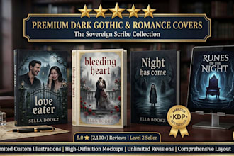 design book cover design, gothic book cover, fantasy book cover, dark fantasy