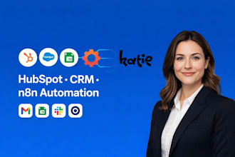 build custom hubspot automation and CRM workflows using n8n or zapier