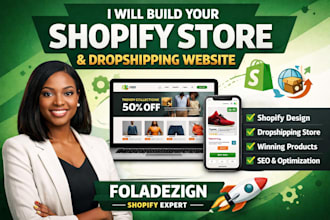 create shopify store, shopify website development, shopify dropshipping store