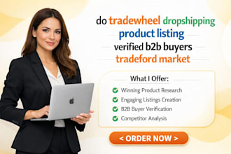 do tradewheel dropshipping product listing verified b2b buyers tradeford market