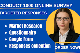 conduct 1000 respondents for online survey google form survey monkey
