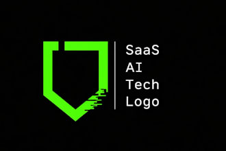 design modern saas, ai, fintech startup logo