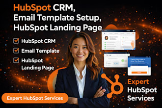 hubspot crm, email template setup, hubspot landing page
