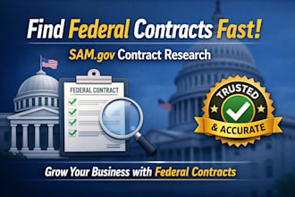 research samgov and federal bids