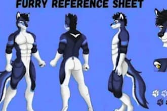draw your furry art, fursona or anthro character