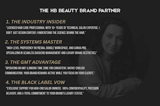 design premium hair salon templates and professional documentation