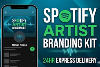 design professional spotify artist banner and profile logo
