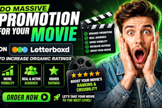 do massive promotion for your movie on letterboxd to increase in organic ratings