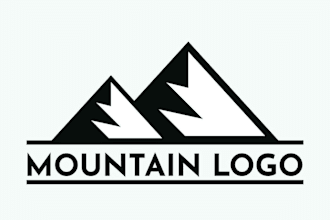 create graceful line art logo design
