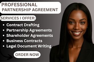 draft partnership or shareholder agreement for US and non US