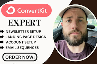 setup convertkit newsletter kit landing page convertkit email sequence expert