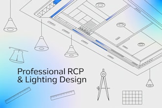 deliver professional rcp and lighting design drawings