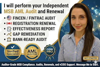 perform your msb independent aml audit and registration renewal