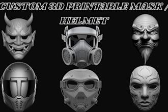 create 3d printable cosplay mask helmet headgear armor and props for 3d printing