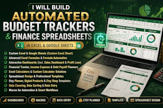 build custom finance and budget tracking systems with excel and google sheet