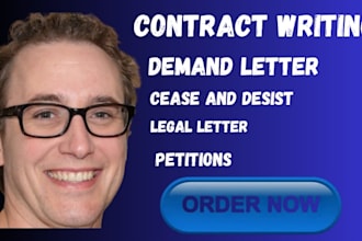 do cease and desist, motions, demand letter, contracts,  letter agreement