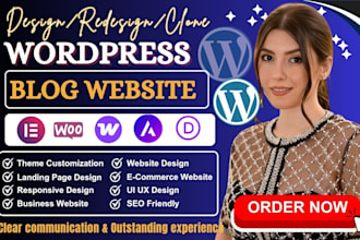 design or redesign wordpress websites and blog using elementor