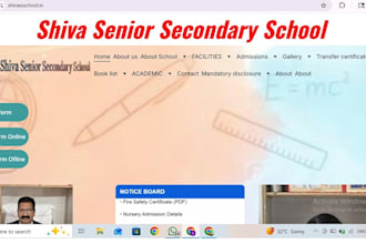 design a professional school or business website