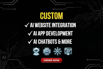 integrate ai into your website, develop ai apps, chatbot and automation solution