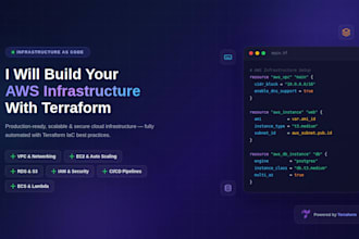 write terraform scripts to automate your AWS infrastructure setup