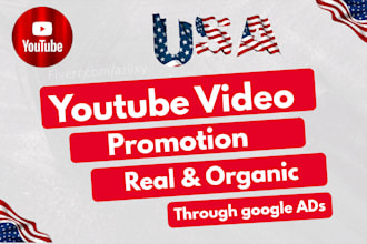do USA youtube promotion USA video organic channel promotion for real growth