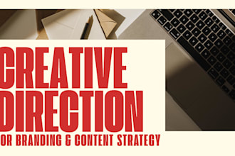 be your creative director for branding, content strategy, and social media