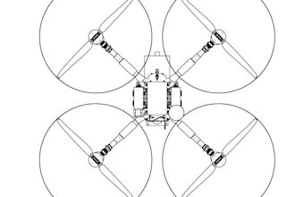 drone design blueprint display