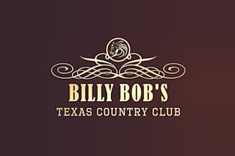 design perfect logo for billy bobs texas country club