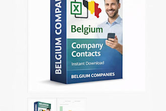 sell belgium company database