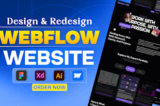 do webflow website design, webflow developer and webflow website development