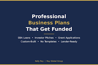 write professional business plans