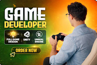develop 2d and 3d mobile games in unity and unreal engine