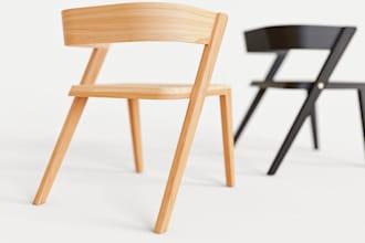 design modern wooden chairs with 3d cad models and fabrication drawings, bom
