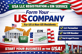 do USA llc registration with ein for US and non US residents