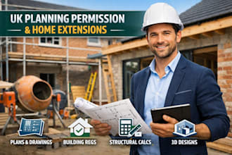help with UK planning permission, extensions and renovations