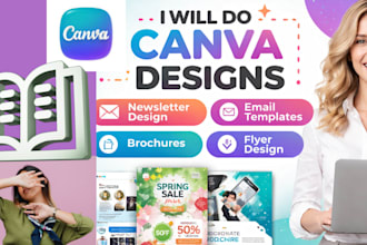 do canva newsletter design email template brochure canva fluer design canva pro
