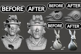 fix edit stl file repair 3d modification mesh clean up 3d model for 3d printing