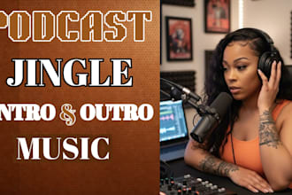compose podcast jingle outro spotify intro music  youtube intro for brand jingle