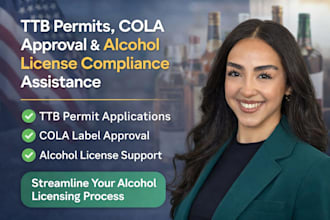 apply for ttb permit, cola approval and alcohol license compliance