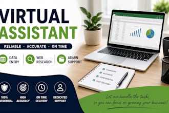 virtual assistant for data entry and online research