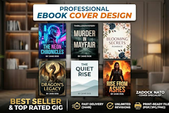 design a professional book cover photo
