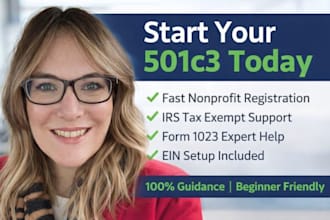 do 501c3 nonprofit registration, form 1023 tax exempt and ein setup