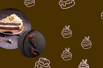 create amazing cake and pastery logo