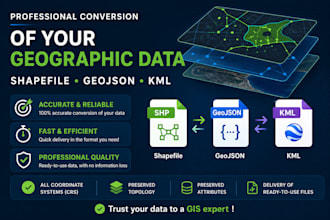 convert your gis data  shapefile, geojson, kml