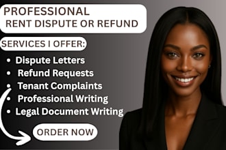 write landlord tenant dispute or rent refund letter fast