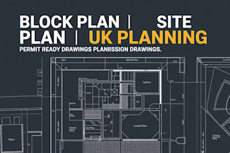create UK location plan, site plan and block plan for planning permission