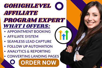 setup gohighlevel affiliate referral program for local business sales funnel