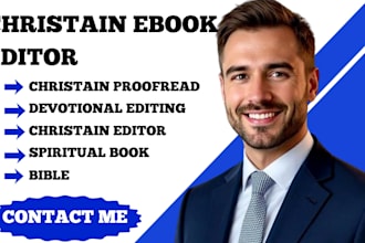 edit and proofread your christian book ebook  devotional spiritual ebook