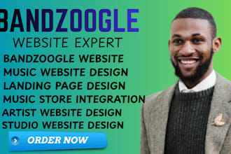 design bandzoogle website setup merch store music page music website